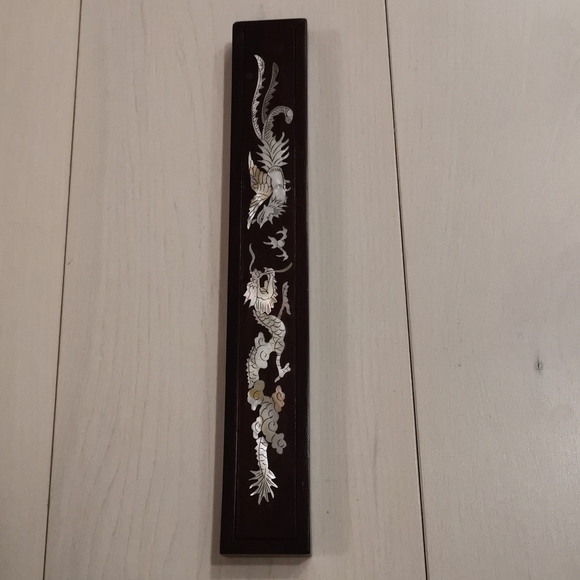 New red wood chopsticks gift set of 2 pairs - Picture 2 of 3